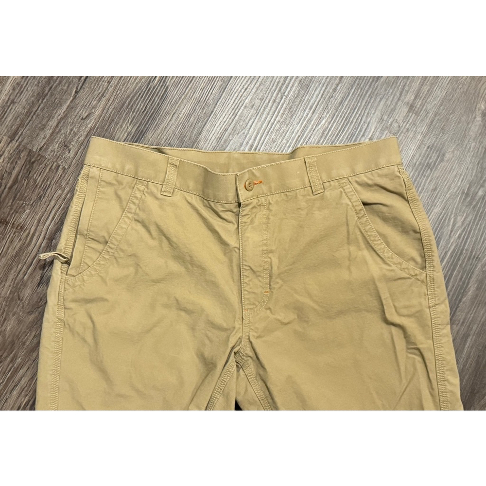 L.L.Bean Men’s Standard Fit Tan Chino 100% Cotton Pants Flat Front Size 38x29 - Picture 2 of 8
